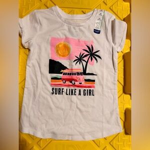 Surf like a girl tee